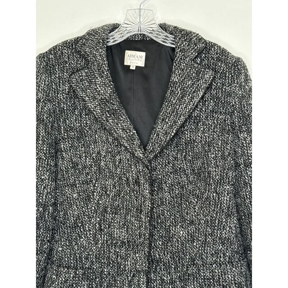 2004 Armani Collezioni Bouclé Sequin Blazer Italy Size medium